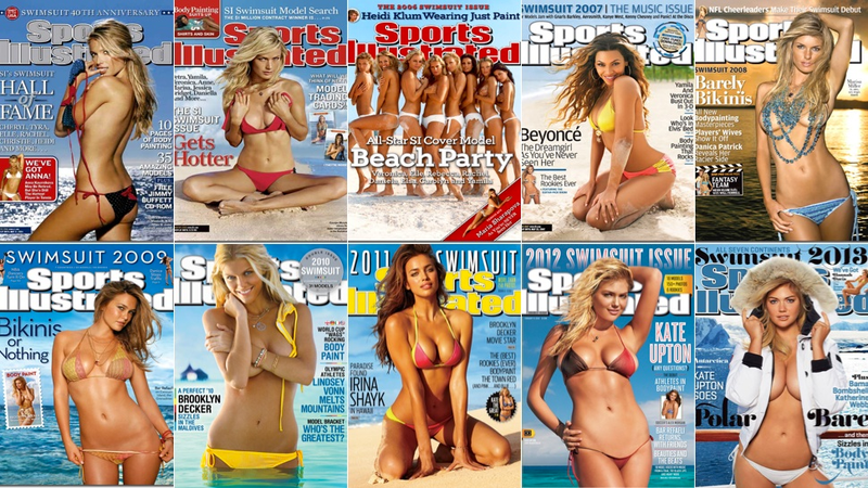Illustration for article titled The 'Evolution' of Sexy: Every Sports Illustrated Swimsuit Cover Ever
